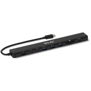 Club 3D USB-C 10in1-HUB >HDMI/3xUSB-C/3xUSB/LAN 8K30Hz PD140W