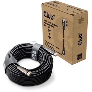 (&euro;3,98*/1m) 50.00m Club 3D HDMI Anschlusskabel aktiv HDMI Typ A