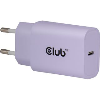 Club 3D Lifestyle Ladeger&auml;t USB-C 30Watt, 2Stk lila retail