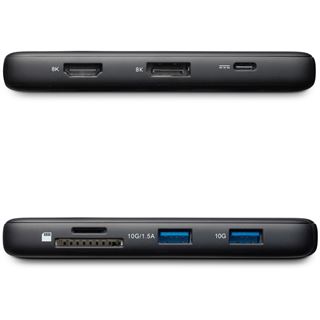 Club 3D USB-C 8in1-HUB >DP1.4/HDMI2.0/USB-C/LAN 8K30Hz PD100W