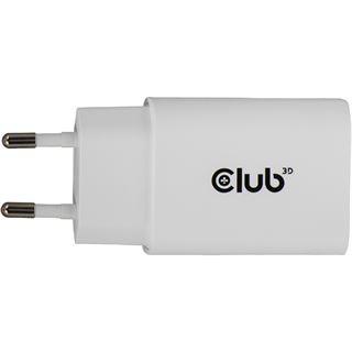 Club 3D Lifestyle Ladeger&auml;t USB-C 30Watt, 2Stk wei&szlig; retail