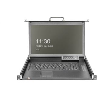 Digitus Modulare Konsole 17"HD LCD,8-port HDMI KVM Deutsch