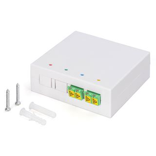 Digitus FTTH Geh&auml;use mit 2 x LC/APC DX Kupplung mit Shutter