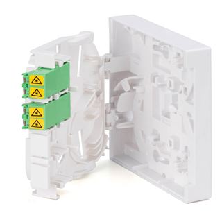 Digitus FTTH Geh&auml;use mit 2 x LC/APC DX Kupplung mit Shutter