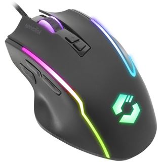 Speedlink Gaming Maus DECUS, 12800 DPI, USB, gummiert, sw retail