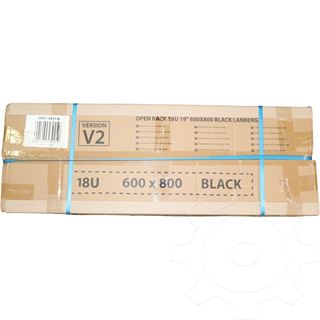 Lanberg OPEN RACK 19" 18U 600X800 BLACK LANBERG