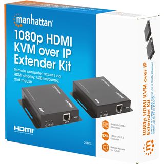 Manhattan 1080p HDMI KVM over IP Extender Set 1 bis zu 120m