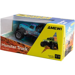 Amewi RC Monstertruck DieCast 1:64 RTR blau /6+