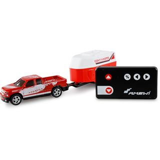 Amewi RC Pickup Die Cast mit Wohnwagen 1:64 RTR rot 6+