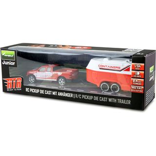 Amewi RC Pickup Die Cast mit Wohnwagen 1:64 RTR rot 6+