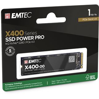 1TB EMTEC SSD M.2 NVMe PCIe 4.0 X400 Intern retail