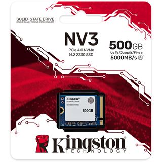 500GB Kingston NV3 M.2 2230 PCIE 4.0 NVME SSD