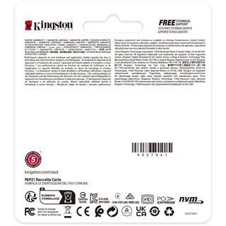500GB Kingston NV3 M.2 2230 PCIE 4.0 NVME SSD