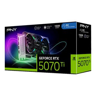 16GB PNY GeForce RTX 5070 TI ARGB Gaming Overclocked Triple Fan
