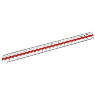 WEDO Dreikantmaßstab 30 cm Architekt 1 weiß
