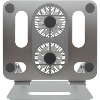 Realpower FanStand 1,Notebook/Tablet Stand mit Fan und RGB Bulk