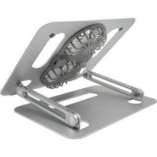 Realpower FanStand 1,Notebook/Tablet Stand mit Fan und RGB Bulk