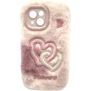 Realpower Flauschi 2,flauschige Handyhülle,weiss/rosa 15