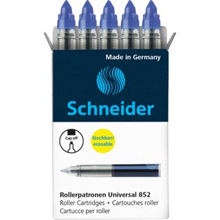 Schneider Tintenrollerpatronen Uni. 852 blau 5er Set 30 Stk