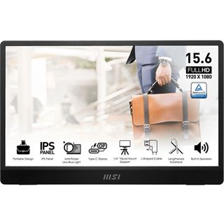16" (40,64cm) MSI Pro MP161DE E2 schwarz/grau 1920x1080