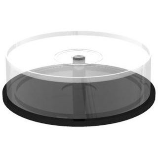 MediaRange Spindel für 3000 Dics tranparent mit schwarzem Bo