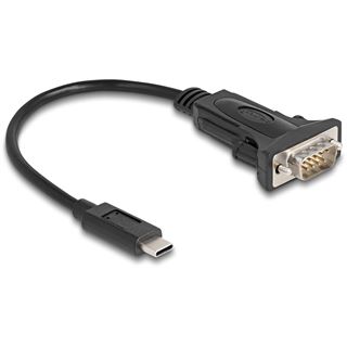 Delock Adapter USB Type-C > 1 x Seriell RS-232 D-Sub 9 Pin