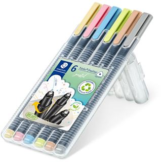 Staedtler Fineliner triplus rPP, 6 St&uuml;ck