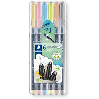 Staedtler Fineliner triplus rPP, 6 St&uuml;ck