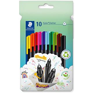 Staedtler Fineliner triplus rPP, 10STück