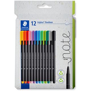 Staedtler Fineliner triplus rPP, 12ST&uuml;ck