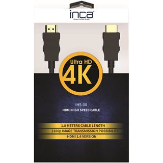 (&euro;3,83*/1m) 1.80m INCA HDMI Anschlusskabel HDMI Typ A Stecker