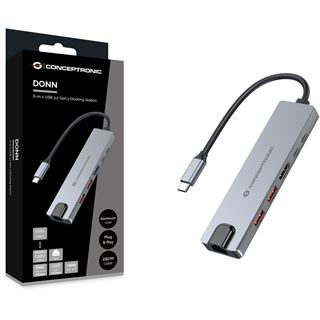 Conceptronic 6-1 Dock USB-C->HDMI,2xUSB-A,USB-C,+ 25cm si