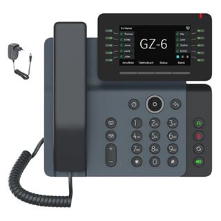 Gequdio IP Telefon GZ-6 mit Netzteil - mit WLAN und Bluetoot