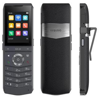 Gequdio GW-20 WLAN IP Telefon mit Ladeschale, SIP kompatibel