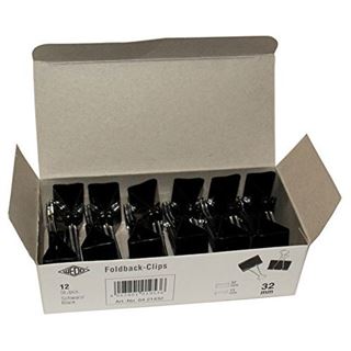 WEDO Klemmer Foldback 32 mm im 12er Karton