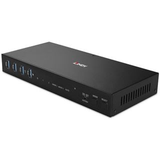 Lindy 2 Port Dual Head HDMI 4K60,USB3.0 KVM Switch