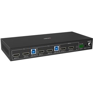 Lindy 2 Port Dual Head HDMI 4K60,USB3.0 KVM Switch