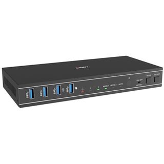 Lindy 2 Port Dual Head HDMI 4K60,USB3.0 KVM Switch