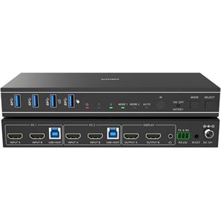 Lindy 2 Port Dual Head HDMI 4K60,USB3.0 KVM Switch
