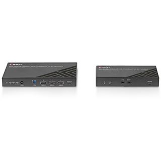 Lindy 70m Cat.6A TypeC & HDMI HDBaseT 3.0 KVM Extender