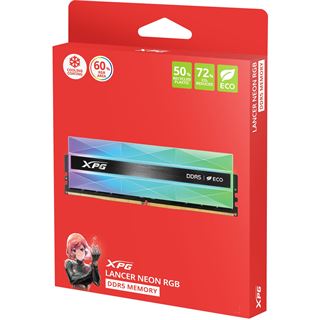 32GB (2x 16GB) ADATA DDR5 PC 6400 CL32 XPG LANCER NEON RGB KIT retail