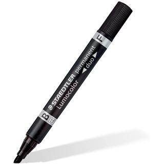 Staedtler Zweispitzmarker Lumocolor permanent BK retail