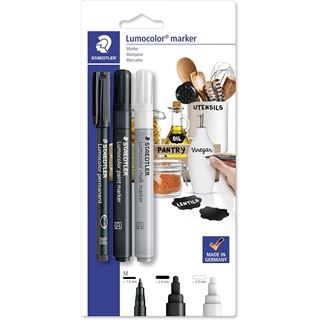 Staedtler Marker Set Lumocolor 3St. BK retail