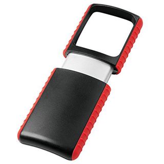 WEDO Outdoor-Rechtecklupe mit LED-Licht, inkl. Batterien