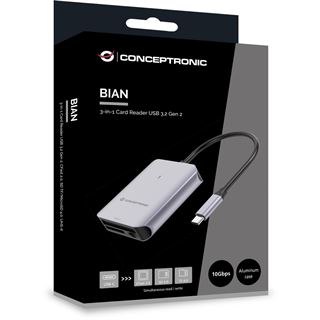 Conceptronic Card Reader USB 3.2 Gen2 CFast SD/TF 4.0 UHS-II