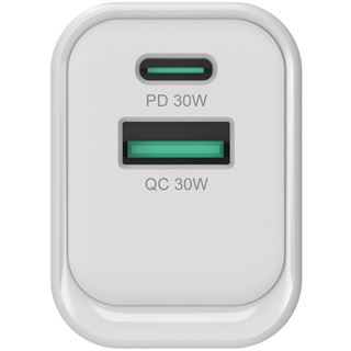 Conceptronic Ladegerät 2Port 33W,1xUSB-C,1xUSB-A weiß