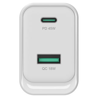 Conceptronic Ladeger&auml;t 2Port 45W,1xUSB-C,1xUSB-A wei&szlig;