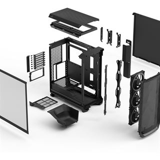 Fractal Design Meshify 3 Black RGB TG Light Tint schwarz