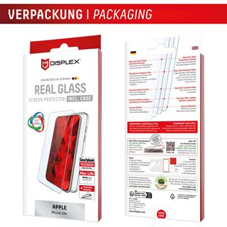 E.V.I. DISPLEX REAL GLASS + CASE IPHONE 16E