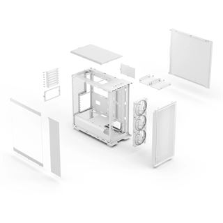 Fractal Design Epoch White TG RGB Clear tint